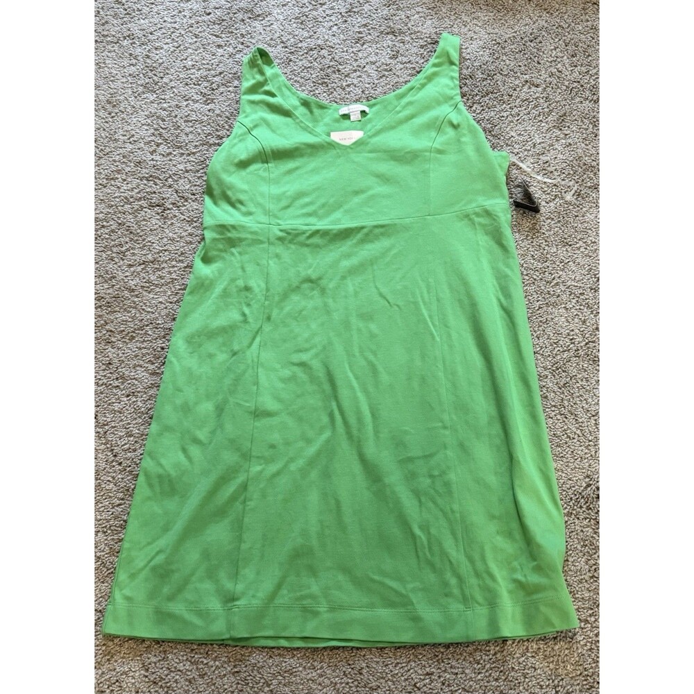 New York & Company Green Knit Tank Dress Size XL NWT